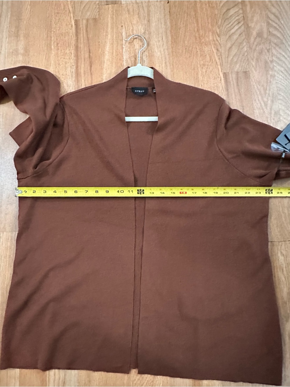 Cyrus Open-Front Rust Jacket - Picture 8 of 9